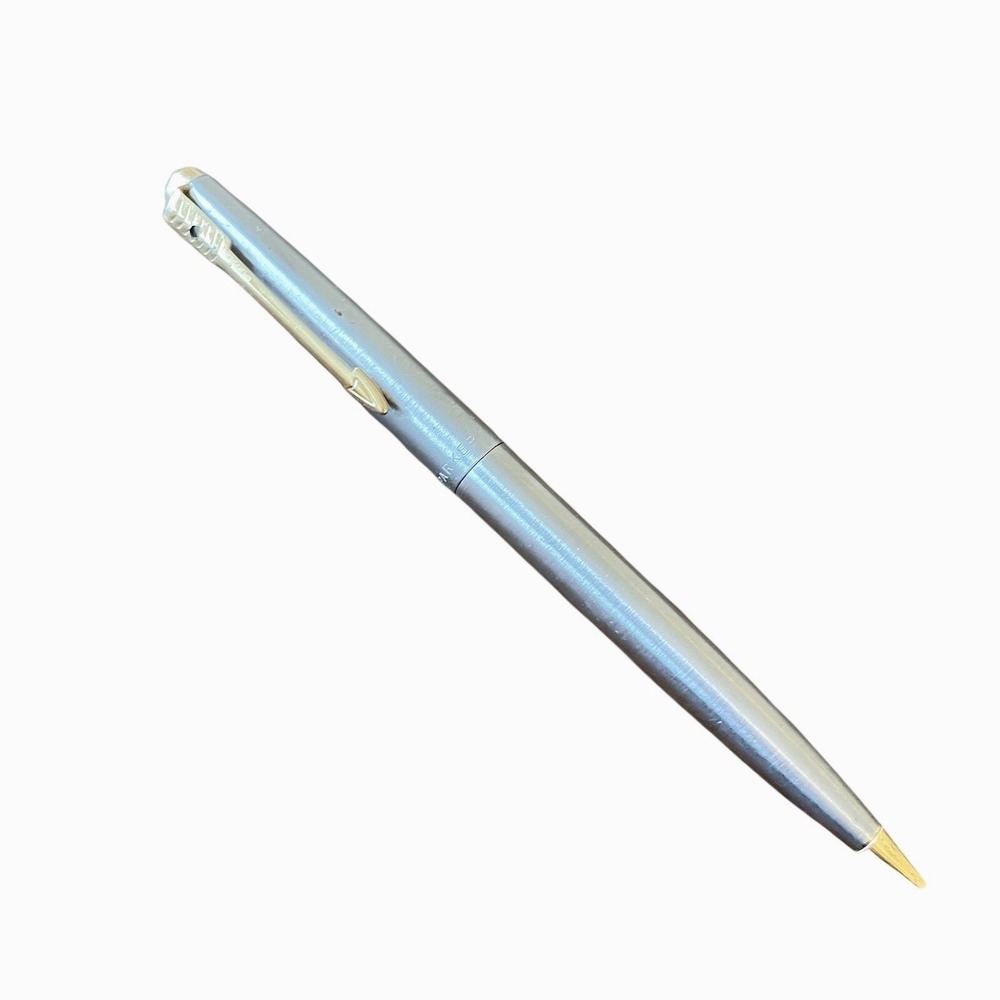 Vintage Parker Flighter Mechanical Pencil‎ 0.9mm - Brushed Stainless Finish